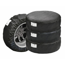 Huse anvelope auto Jolie, pentru depozitare, polipropilena, negru, 46 x 33 x 5 cm, set 4 bucati