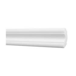 Bagheta decorativa polistiren X-24, modern, alb, 200 x 2.9 x 1 cm