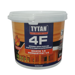 Impregnant ignifug pentru lemn, Tytan Professional 4F, transparent / rosu, 5 kg