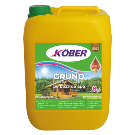 Impregnant pentru lemn Kober Ecolasure IG 8000, incolor, pe baza de apa, interior/exterior, 4 L
