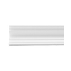 Bagheta decorativa polistiren X-42, modern, alb, 200 x 5 x 2 cm