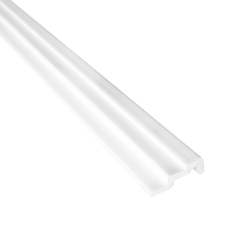 Bagheta decorativa polistiren X-45, clasic, alb, 200 x 2.5 x 6 cm