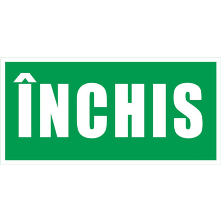 Indicator dublu inchis / deschis Sun Prints, PVC, dreptunghiular, 19.5 x 9.5 cm