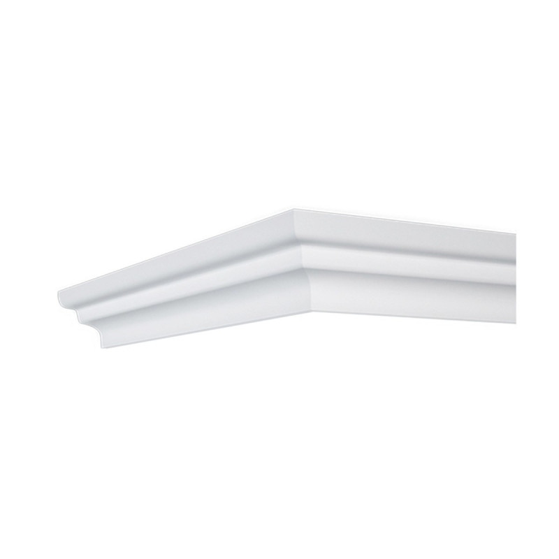 Bagheta decorativa polistiren X-7, modern, alb, 200 x 6.3 x 1.2 cm