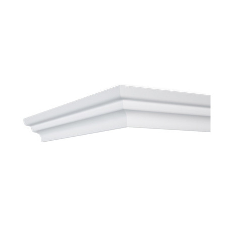 Bagheta decorativa polistiren X-7, modern, alb, 200 x 6.3 x 1.2 cm