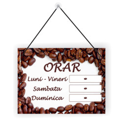 Indicator informare Program lucru, PVC, 20 x 15 cm