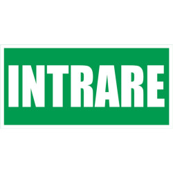 Indicator intrare Sun Prints, RO / EN, PVC, dreptunghiular, 20 x 10 cm