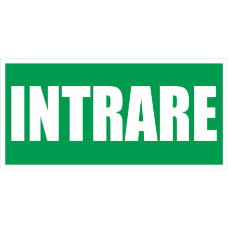 Indicator intrare Sun Prints, RO / EN, PVC, dreptunghiular, 20 x 10 cm