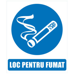 Indicator loc pentru fumat Sun Prints, PVC, dreptunghiular, 16 x 19 cm