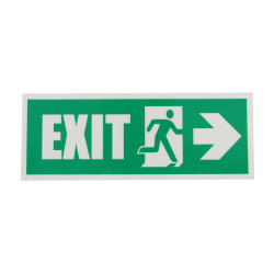 Indicator luminescent Exit Dreapta, autocolant reflectorizant, 19.5 x 7.5 cm