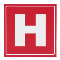 Indicator semnalizare Hidrant, PVC, 15 x 15 cm
