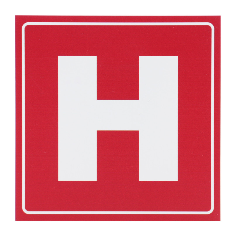 Indicator semnalizare Hidrant, PVC, 15 x 15 cm