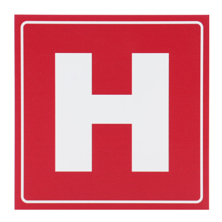 Indicator semnalizare Hidrant, PVC, 15 x 15 cm