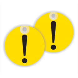 Indicator semnalizare Incepator auto, PVC, diametru 9.6 cm, set 2 bucati