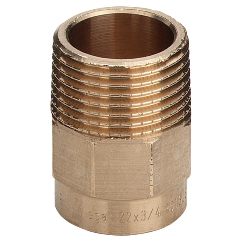 Adaptor bronz, interior-exterior, 22 mm x 1", 4243G
