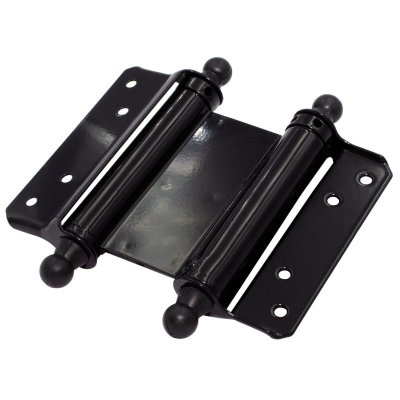 Balama batanta cu arc, pentru usi / porti,  93730, otel, negru, 125 mm