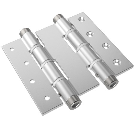 Balama batanta, pentru usi, aluminiu, argintiu, 120 x 133 mm
