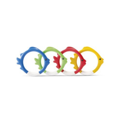 Inele pentru piscina, forma peste, Intex 55507, set 4 buc