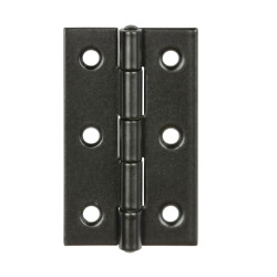 Balama cu aripi plane, pentru mobila, din otel, negru, Vormann, 80 x 41 mm