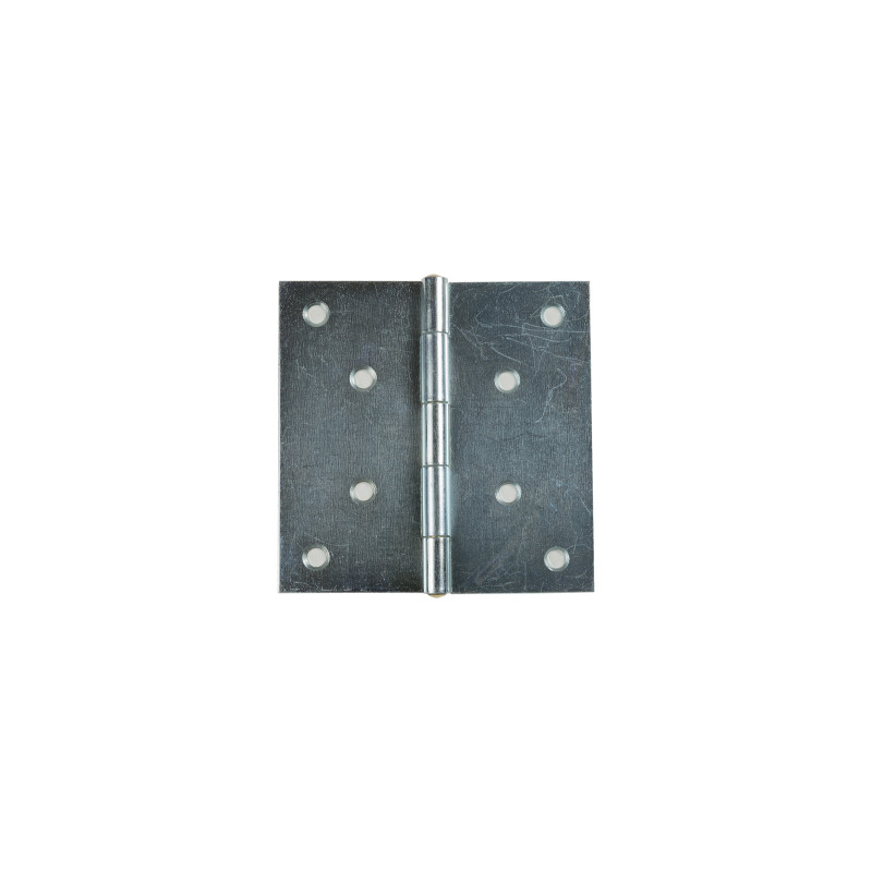 Balama cu aripi plane, pentru mobila, din tabla zincata, 100 x 100 mm