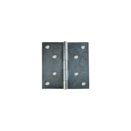 Balama cu aripi plane, pentru mobila, din tabla zincata, 100 x 100 mm
