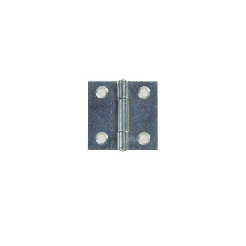 Balama cu aripi plane, pentru mobila, din tabla zincata, 25 x 22 mm