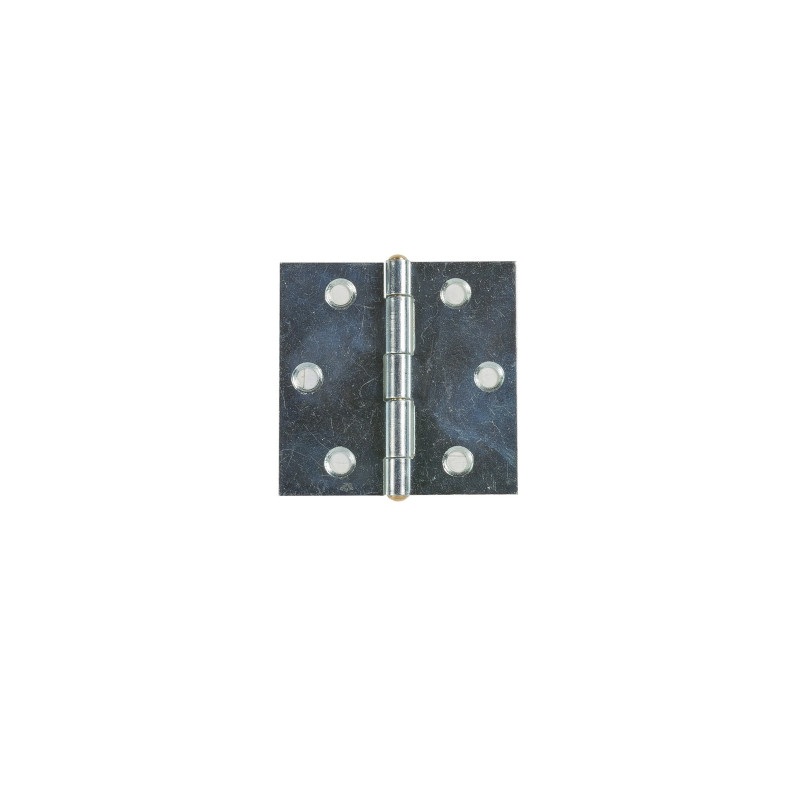 Balama cu aripi plane, pentru mobila, din tabla zincata, 50 x 50 mm Balama cu aripi plane, pentru mobila, din tabla zincata, 50 x 50 mm