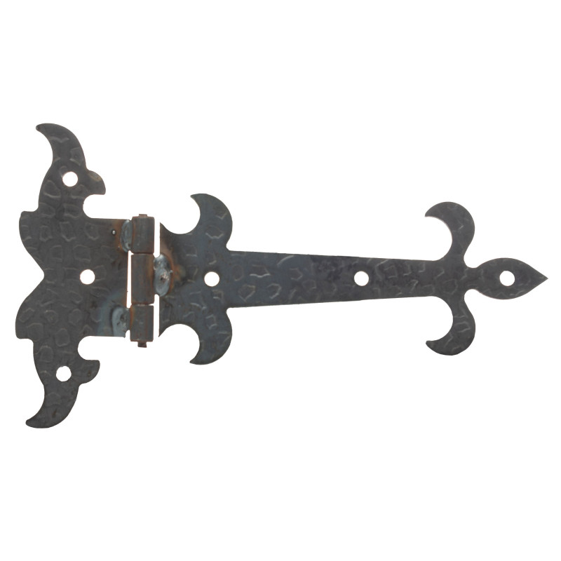Balama ornamentala pentru usi, otel, finisaj lovitura de ciocan, 203 x 100 mm