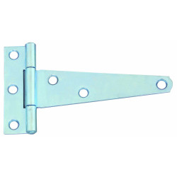 Balama pentru poarta, tip T, din otel, finisaj zincat alb, 127 mm