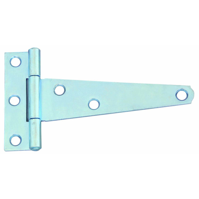 Balama pentru poarta, tip T, din otel, finisaj zincat alb, 127 mm Balama pentru poarta, tip T, din otel, finisaj zincat alb, 127 mm