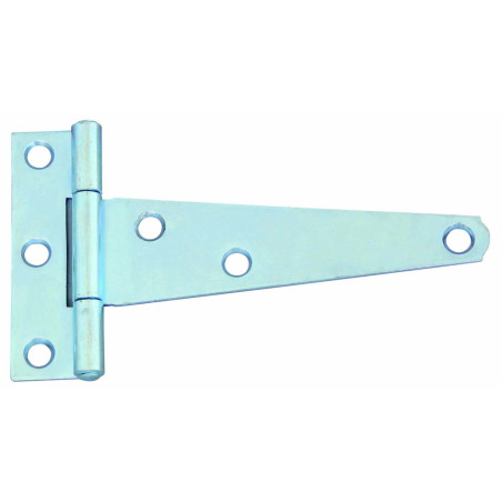 Balama pentru poarta, tip T, din otel, finisaj zincat alb, 127 mm