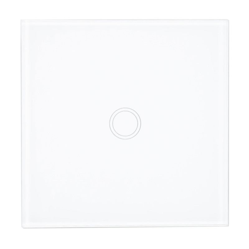 Intrerupator touch simplu cu indicator luminos, PNI SH101, incastrat, alb
