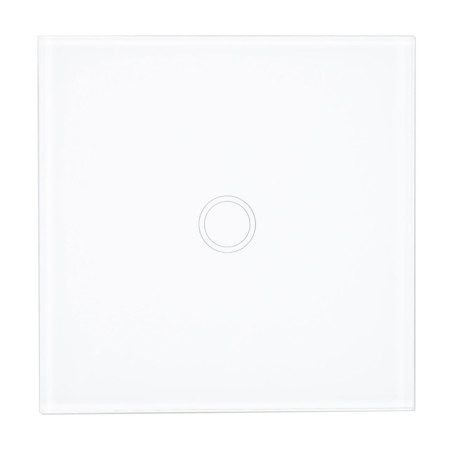 Intrerupator touch simplu cu indicator luminos, PNI SH101, incastrat, alb
