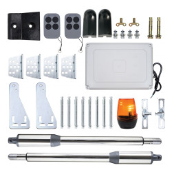 Kit automatizare porti batante PNI MAB300, cu 2 motoare 40 W, telecomenzi si panou de control, fotocelule si lampa, lungime poar
