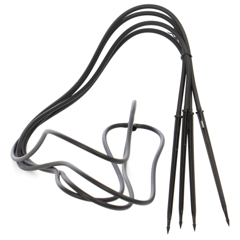 Kit pentru ciuperca de picurare 4x, negru, polietilena