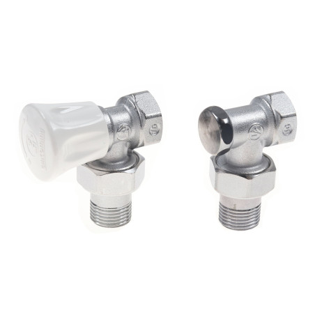 Kit robinet calorifer tur + robinet calorifer retur Giacomini R705KX003, alama, 1/2"