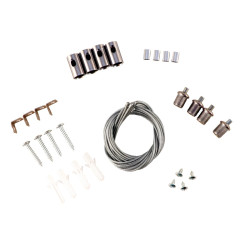 Kit suspendare Xthin TI6060SK, pentru panouri LED, argintiu
