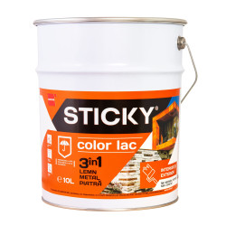 Lac alchidic pentru lemn / metal / piatra, Sticky, cires, interior / exterior, 10 L