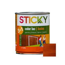 Lac alchidic pentru lemn / metal / piatra, Sticky, cires, interior /exterior, 0.75 L