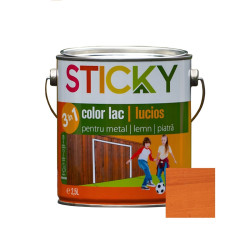 Lac alchidic pentru lemn / metal / piatra, Sticky, pin, interior / exterior, 2.5 L