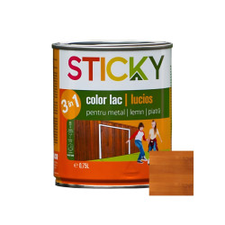 Lac alchidic pentru lemn / metal / piatra, Sticky, stejar, interior / exterior, 0.75 L