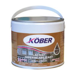 Lac impermeabil pentru piatra si beton Kober, interior / exterior, transparent, 2.5 L