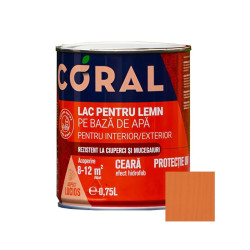 Lac pentru lemn, Coral, cires, pe baza de apa, interior / exterior, 0.75 L