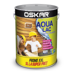 Lac pentru lemn Oskar Aqua Lac, nuc, pe baza de apa, interior / exterior, 5 L