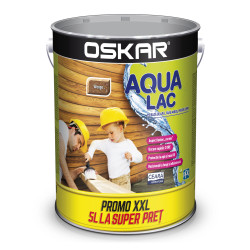 Lac pentru lemn Oskar Aqua Lac, wenge, pe baza de apa, interior / exterior, 5 L