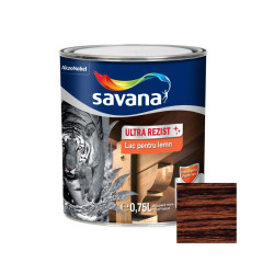 Lac pentru lemn Savana Ultra Rezist, wenge, interior / exterior, 0.75 L