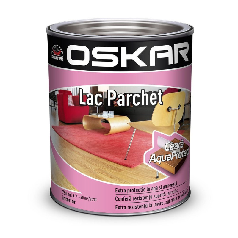 Lac pentru parchet Oskar Super Parchet, transparent, 0.75 L