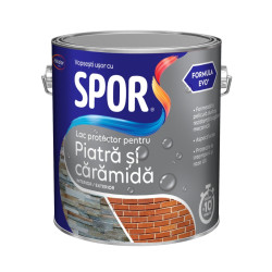 Lac protectie piatra si caramida, Spor, incolor, interior / exterior, 2.5 L