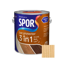 Lac protector 3 in 1 pentru lemn, Spor, incolor, lucios, interior / exterior, 2.5 L