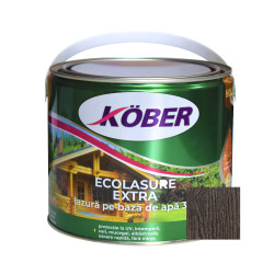 Lac / lazura 3 in 1 pentru lemn, Kober Ecolasure Extra, wenge, pe baza de apa, interior / exterior, 2.5 L